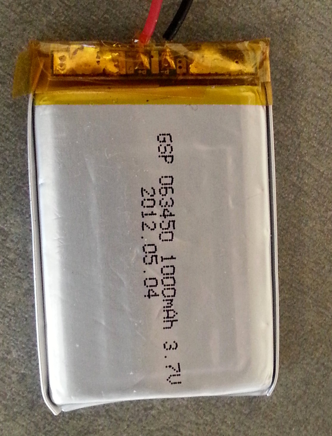 LV-LIPO-1S-1000 3.7 V 1,000 mAh Pouch Cell
