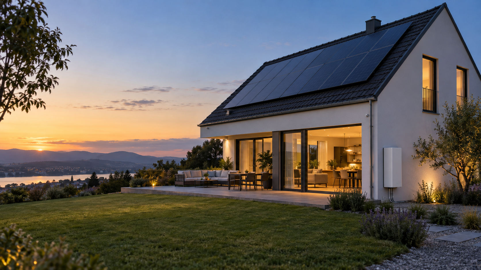 Solar home with residential battery storage